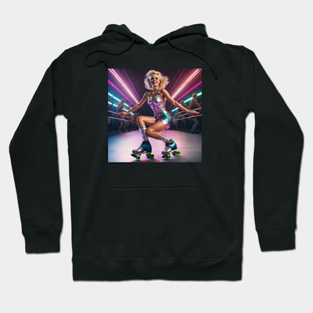 Wild 80s Roller Girl Hoodie by Gen eXcellent!